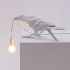 Lampa Stołowa Modern w Kształcie Kruka z Żarówką Edison
