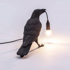 Lampa Stołowa Modern w Kształcie Kruka z Żarówką Edison