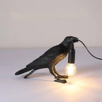 Lampa Stołowa Modern w Kształcie Kruka z Żarówką Edison