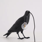 Lampa Stołowa Modern w Kształcie Kruka z Żarówką Edison