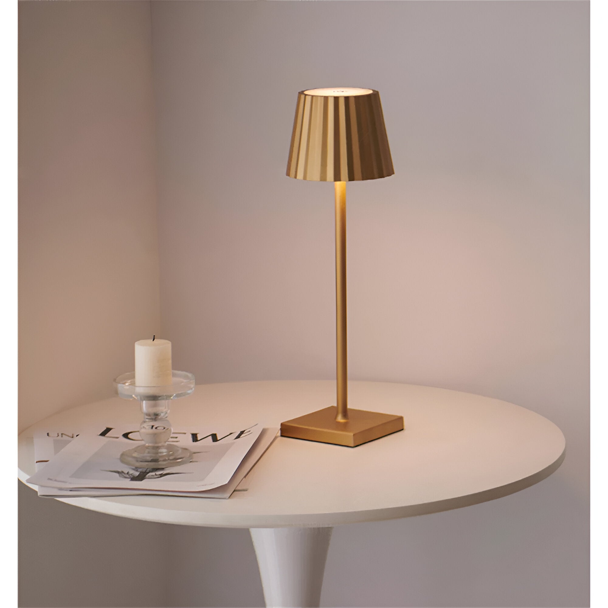 Lampa Stołowa Nowoczesna Bezprzewodowa z Dotykowym Ściemniaczem