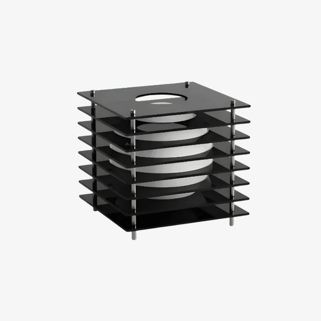Lampa Stołowa Nowoczesna z Geometryczną Konstrukcją i Kulą Świetlną