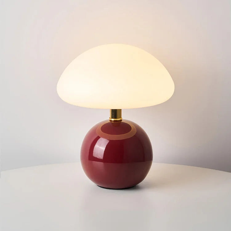 Lampa Stołowa Retro w Kształcie Grzyba z Regulowanym Światłem