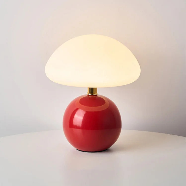 Lampa Stołowa Retro w Kształcie Grzyba z Regulowanym Światłem