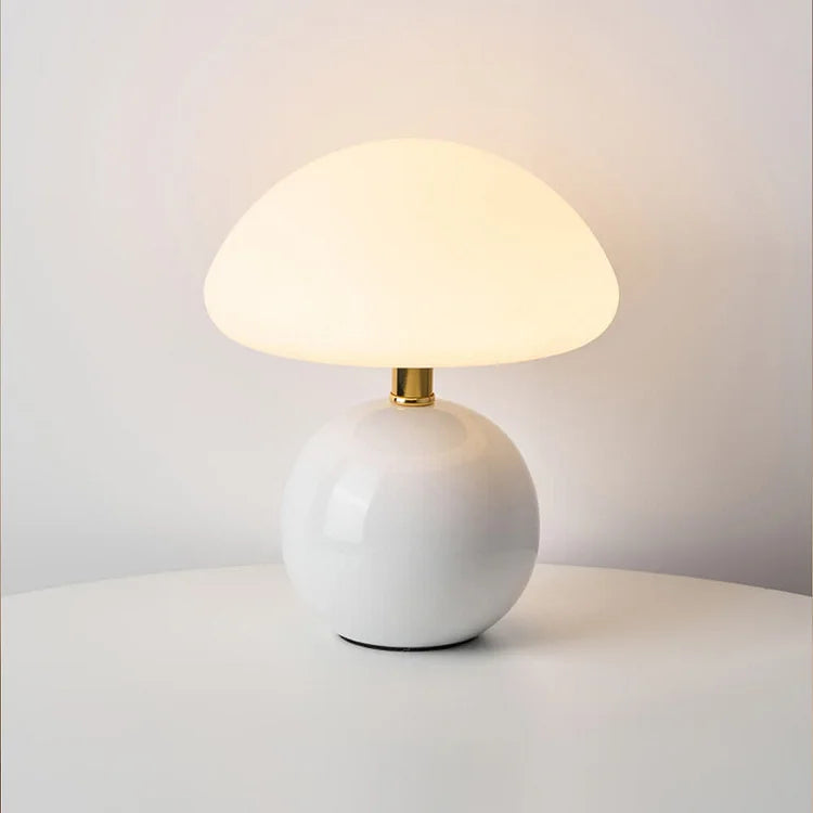 Lampa Stołowa Retro w Kształcie Grzyba z Regulowanym Światłem