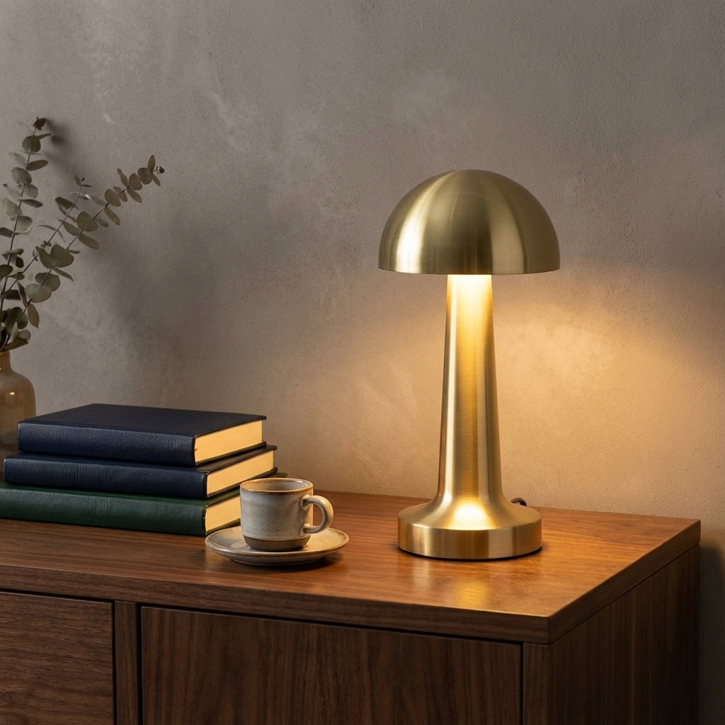Lampa Stołowa Retro z Dotykowym Ściemniaczem i Ładowaniem USB