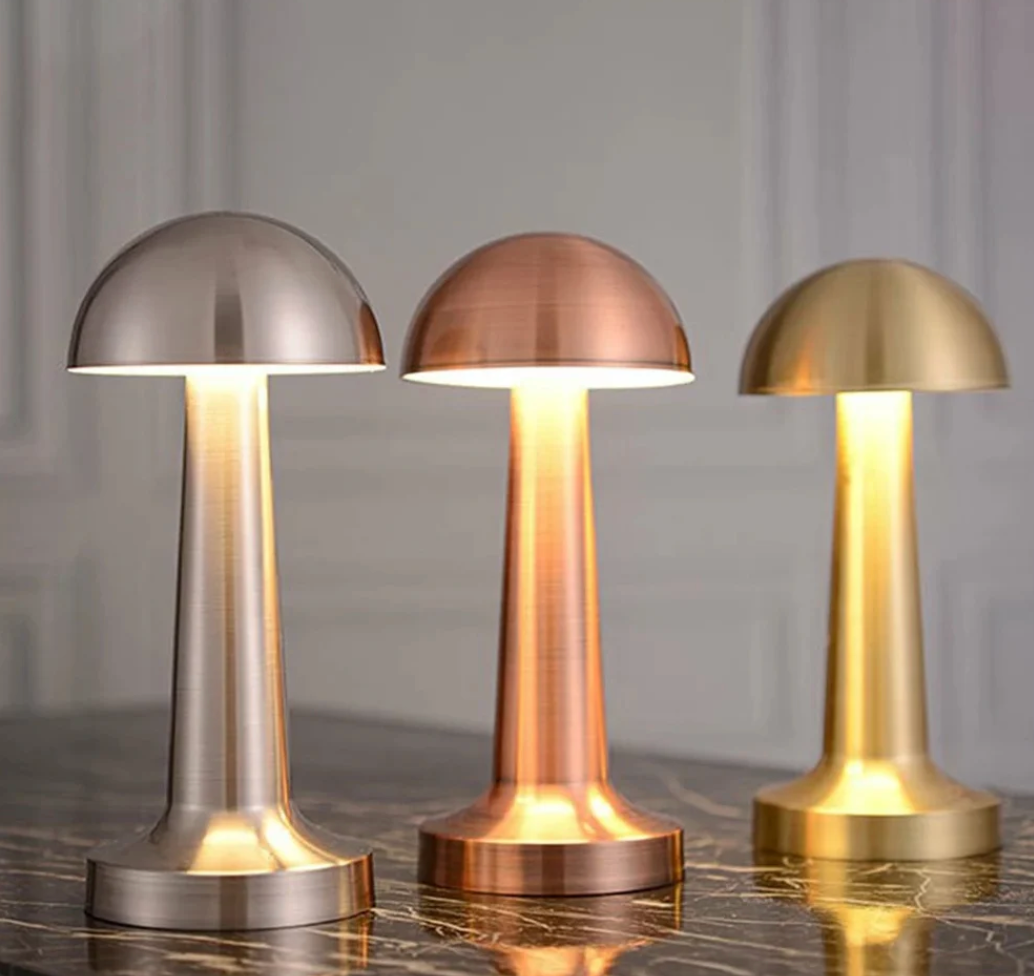Lampa Stołowa Retro z Dotykowym Ściemniaczem i Ładowaniem USB