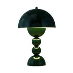Lampa Stołowa Retro z Kloszem Kopułowym i Podstawą Kulową Regulacja Jasności