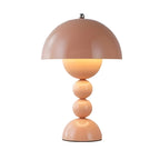 Lampa Stołowa Retro z Kloszem Kopułowym i Podstawą Kulową Regulacja Jasności