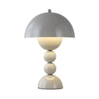 Lampa Stołowa Retro z Kloszem Kopułowym i Podstawą Kulową Regulacja Jasności
