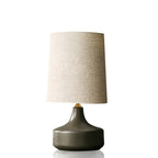 Nordycka Lampa Stołowa z Ceramiczną Podstawą i Abażurem