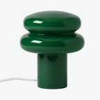 Lampa Stołowa Retro z Kloszem w Kształcie Grzyba ze Szkła Opalowego