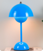 Lampa Stołowa Skandynawska Bezprzewodowa z Kloszem w Kształcie Kopuły
