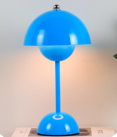 Lampa Stołowa Skandynawska Bezprzewodowa z Kloszem w Kształcie Kopuły