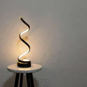 Lampa Stołowa Spiralna Nowoczesna z Regulacją Jasności i Barwy Światła