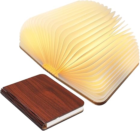 Lampa Stołowa w Kształcie Książki z Funkcją Ściemniania i Ładowaniem USB