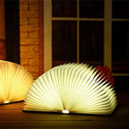 Lampa Stołowa w Kształcie Książki z Funkcją Ściemniania i Ładowaniem USB