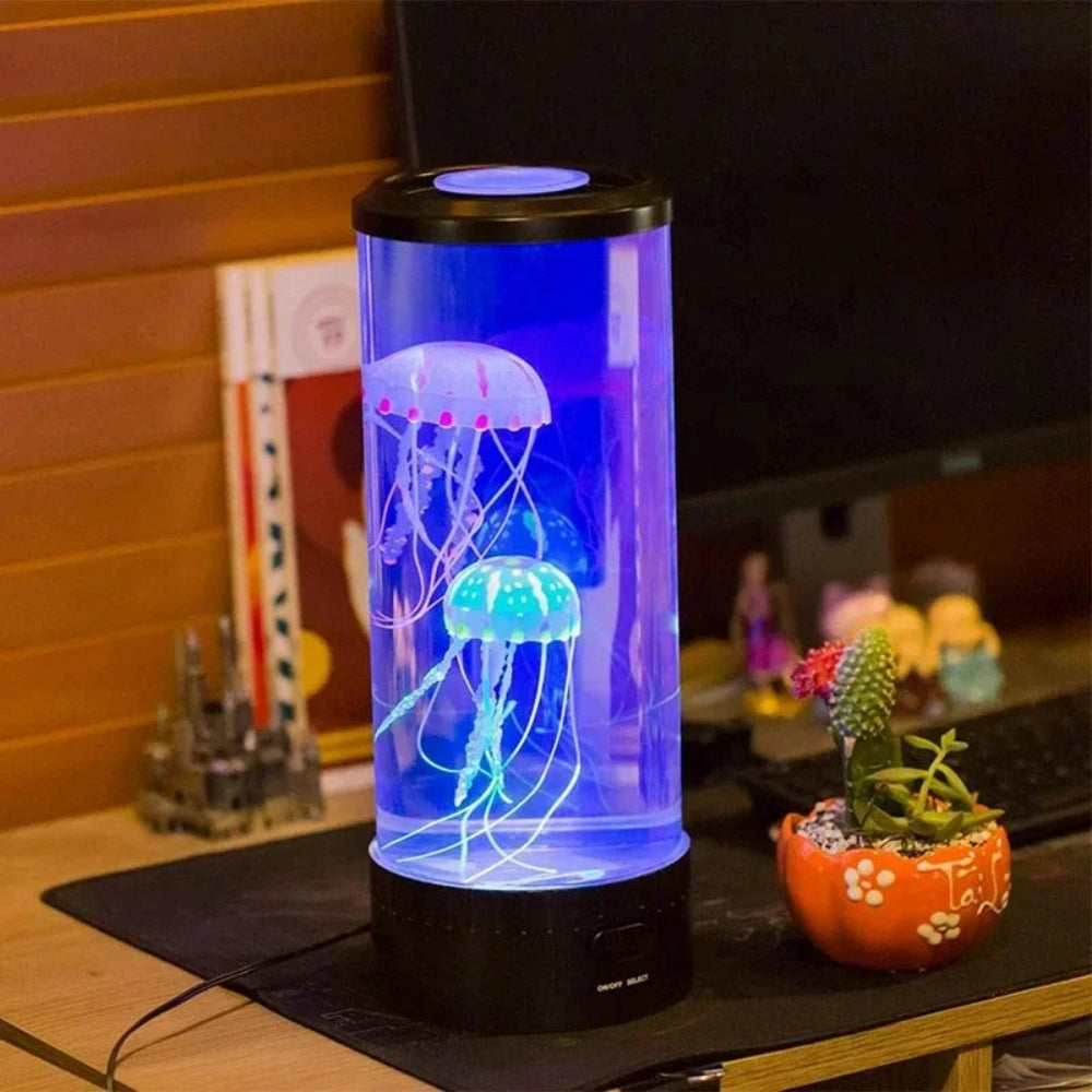 Lampa Stołowa z Meduzami i Zmieniającymi się Kolorami