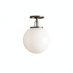Lampa Sufitowa Art Deco z Kloszem Kula w Stylu Retro