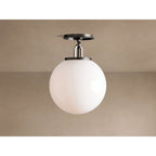Lampa Sufitowa Art Deco z Kloszem Kula w Stylu Retro