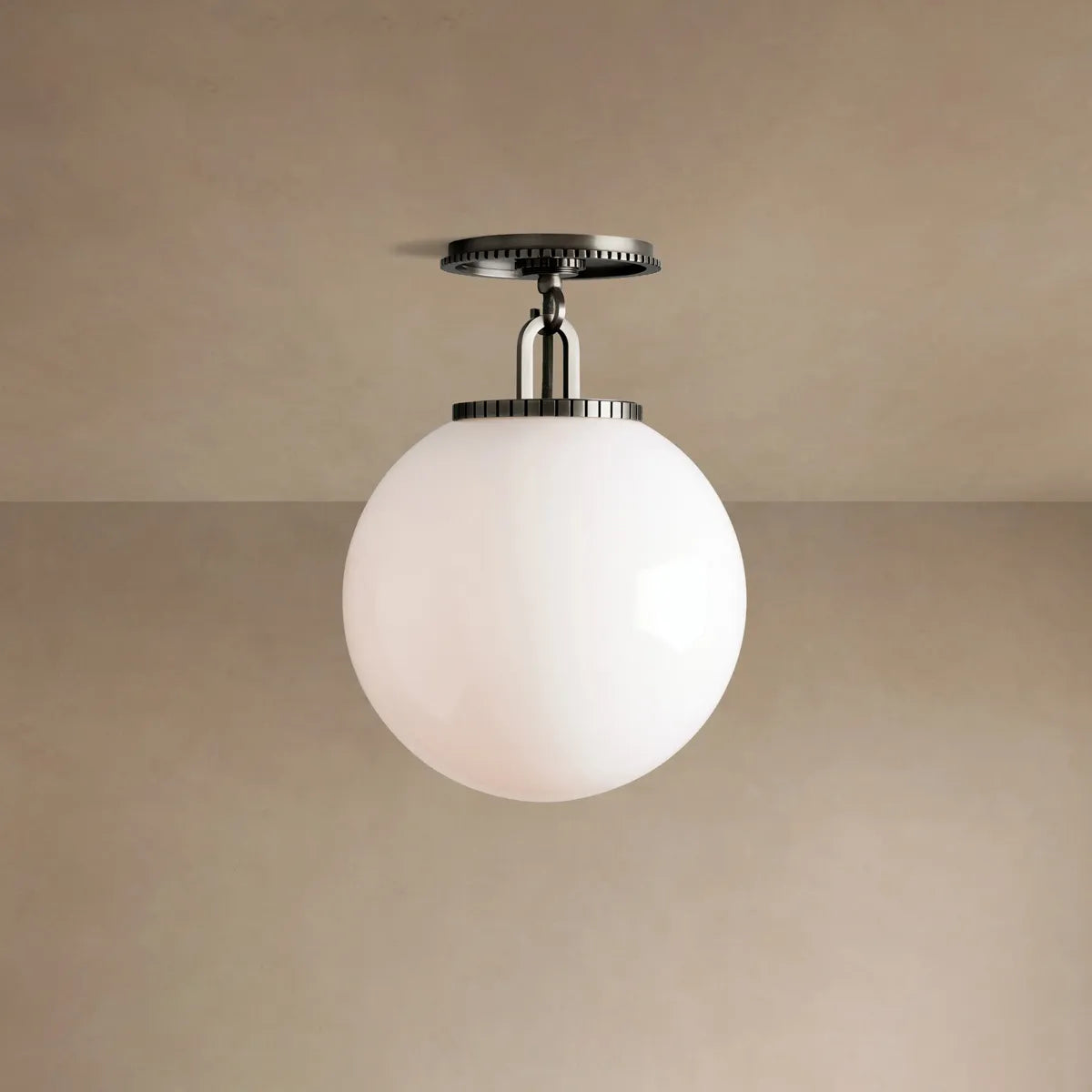 Lampa Sufitowa Art Deco z Kloszem Kula w Stylu Retro