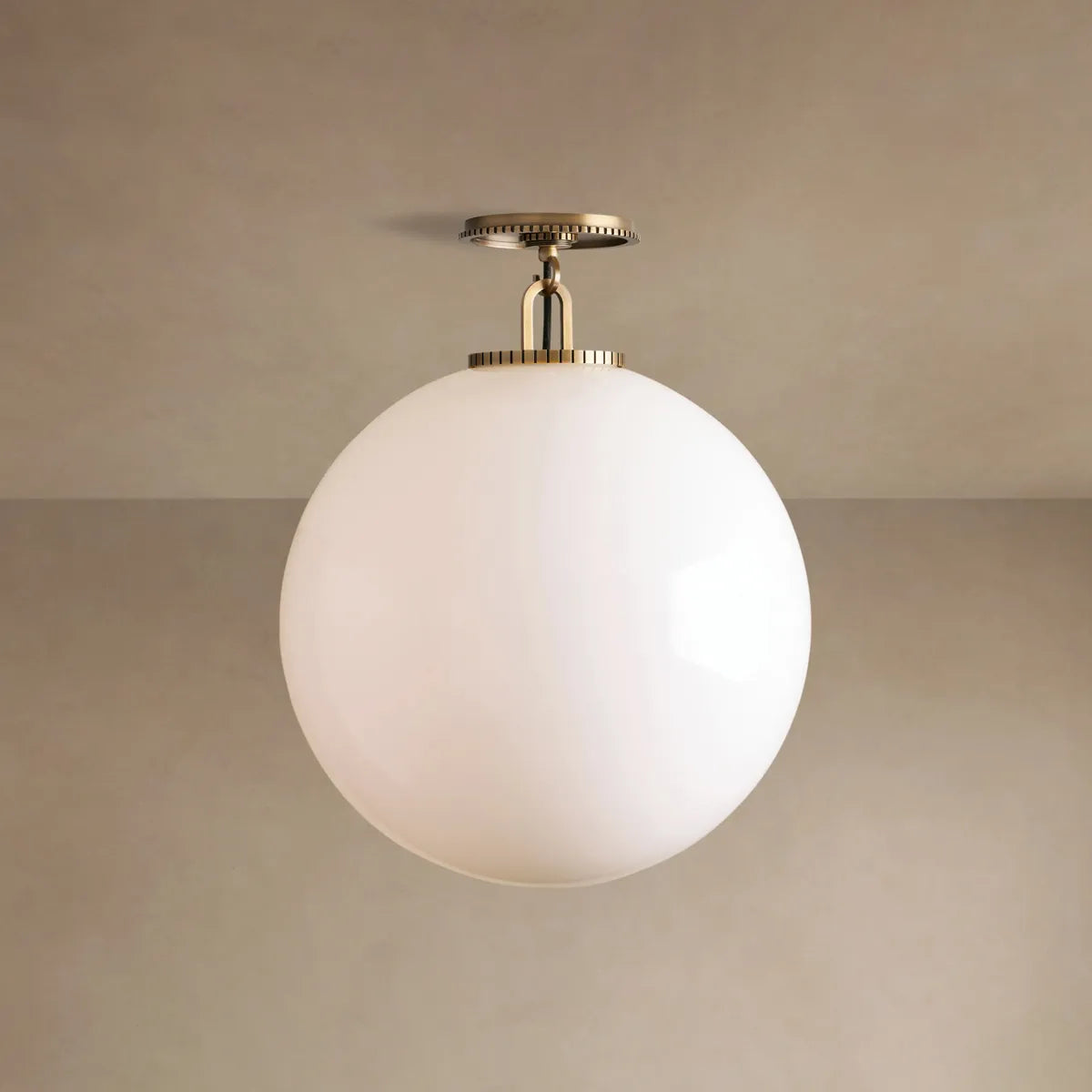 Lampa Sufitowa Art Deco z Kloszem Kula w Stylu Retro