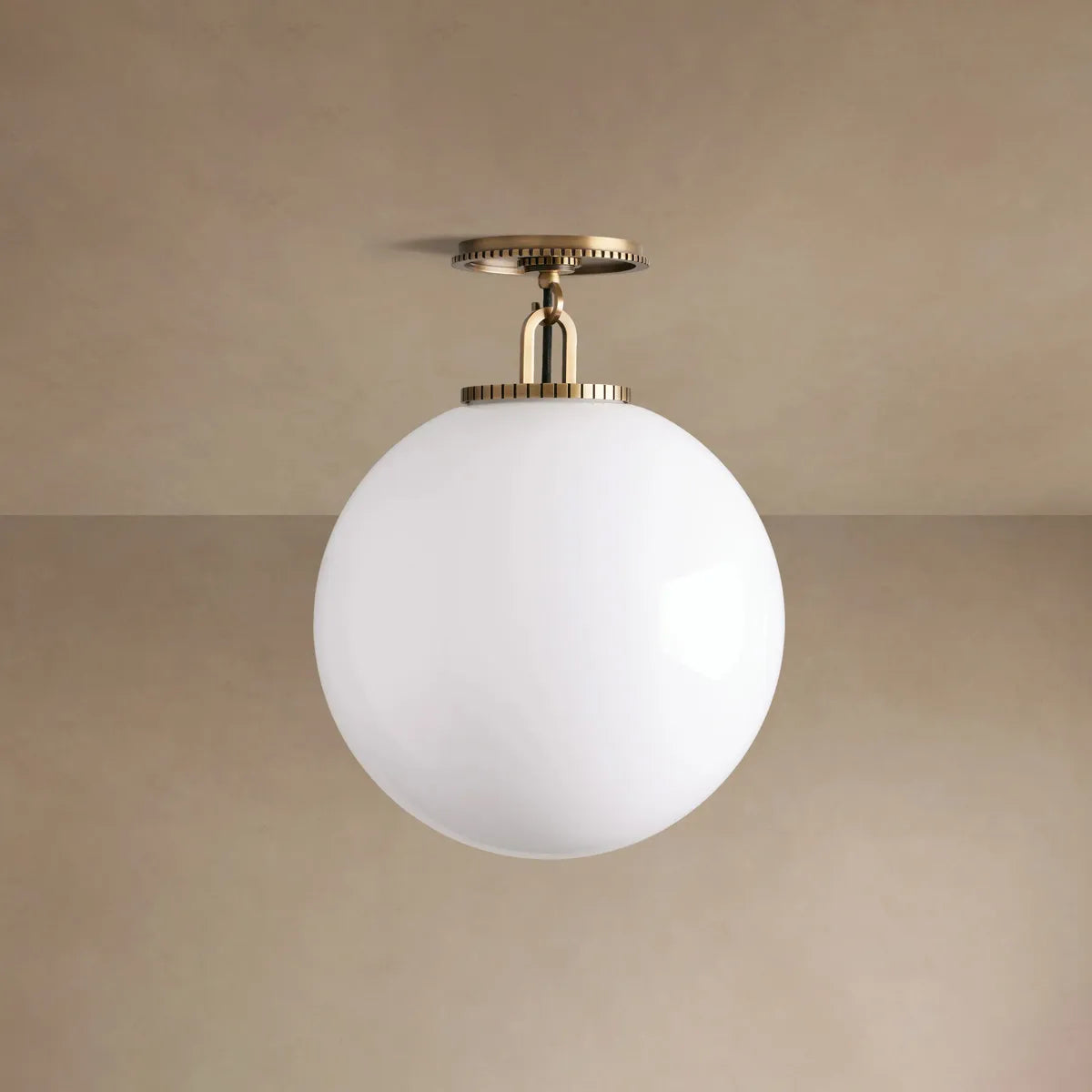 Lampa Sufitowa Art Deco z Kloszem Kula w Stylu Retro