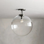 Lampa Sufitowa Art Deco z Kloszem Kula w Stylu Retro