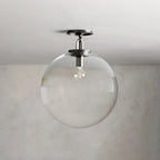 Lampa Sufitowa Art Deco z Kloszem Kula w Stylu Retro