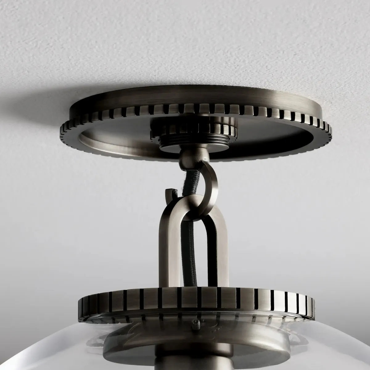 Lampa Sufitowa Art Deco z Kloszem Kula w Stylu Retro