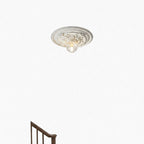 Lampa Sufitowa Art Deco z Ozdobną Rozetą Sufitową