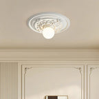 Lampa Sufitowa Art Deco z Ozdobną Rozetą Sufitową