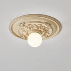Lampa Sufitowa Art Deco z Ozdobną Rozetą Sufitową