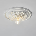 Lampa Sufitowa Art Deco z Ozdobną Rozetą Sufitową