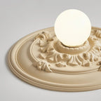 Lampa Sufitowa Art Deco z Ozdobną Rozetą Sufitową