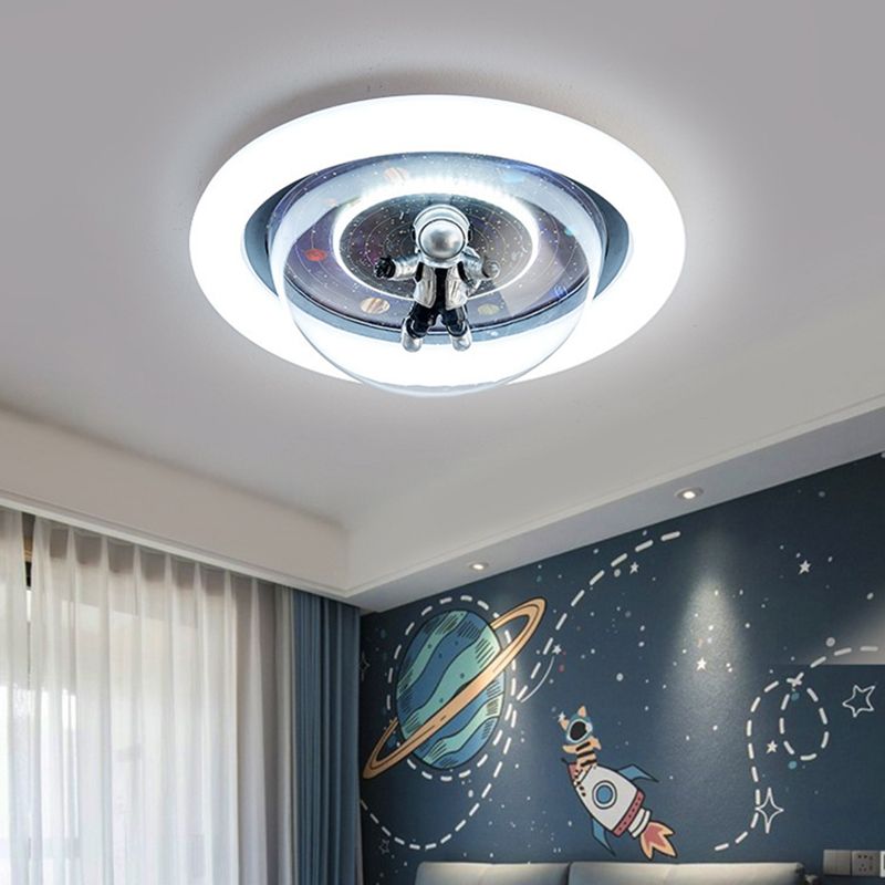 Lampa Sufitowa do Pokoju Dziecięcego Modern z Figurką Astronauty