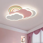 Lampa Sufitowa do Pokoju Dziecięcego w Kształcie Chmury z Tęczą