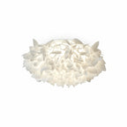 Lampa Sufitowa Glamour z Dekoracyjnymi Płatkami Kwiatów Flush Mount