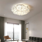 Lampa Sufitowa Glamour z Dekoracyjnymi Płatkami Kwiatów Flush Mount