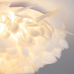 Lampa Sufitowa Glamour z Dekoracyjnymi Płatkami Kwiatów Flush Mount