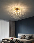 Lampa Sufitowa Glamour z Kryształami w Kształcie Dmuchawca