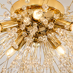 Lampa Sufitowa Glamour z Kryształami w Kształcie Dmuchawca