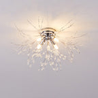 Lampa Sufitowa Glamour z Kryształami w Kształcie Dmuchawca