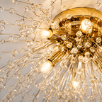 Lampa Sufitowa Glamour z Kryształami w Kształcie Dmuchawca
