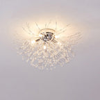 Lampa Sufitowa Glamour z Kryształami w Kształcie Dmuchawca