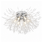 Lampa Sufitowa Glamour z Kryształami w Kształcie Dmuchawca