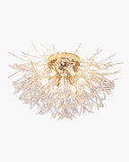 Lampa Sufitowa Glamour z Kryształami w Kształcie Dmuchawca