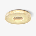 Lampa Sufitowa Glamour z Okrągłym Kloszem Akrylowym i Zintegrowanym LED