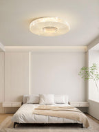 Lampa Sufitowa Glamour z Okrągłym Kloszem Akrylowym i Zintegrowanym LED