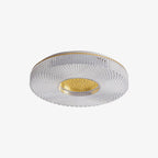 Lampa Sufitowa Glamour z Okrągłym Kloszem Akrylowym i Zintegrowanym LED